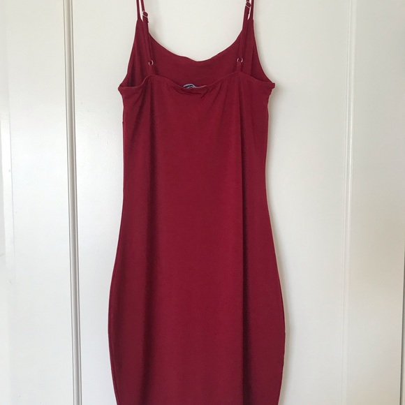Deep Red/ Burgundy Mini Vegas Go Dress - Picture 3 of 7